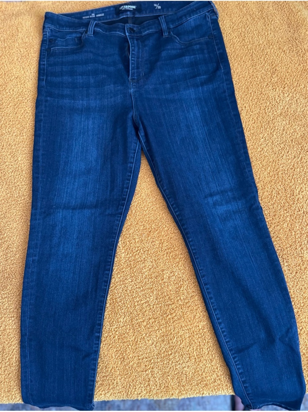 Liverpool Dark Blue Skinny Jeans High Rise Ankle